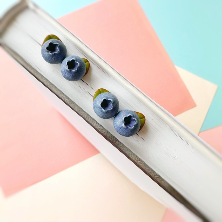 Auskarai Šilauogės |su lapeliais| AUP-1